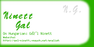 ninett gal business card